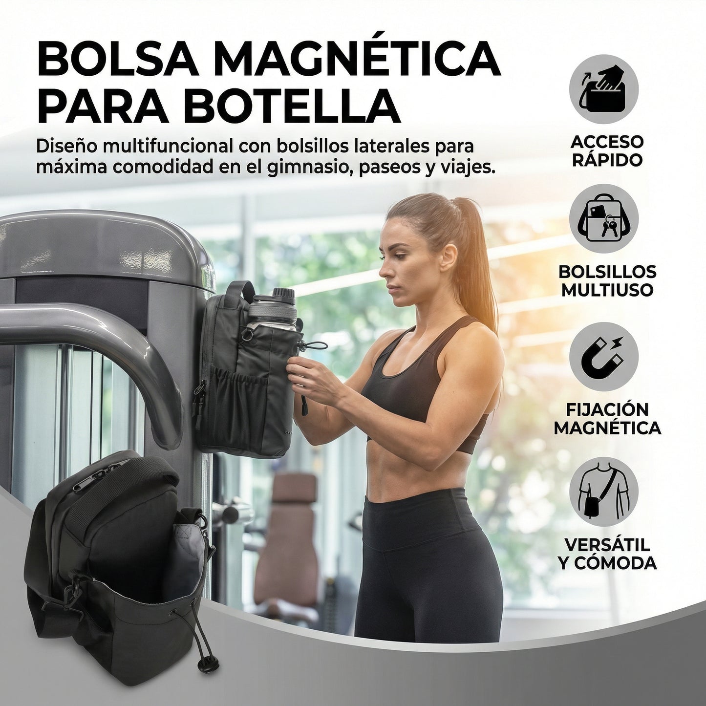 BOLSO MAGNETICO PARA GYM-OFICINA